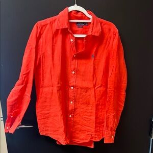 Ralph Lauren women’s Bright orange  Casual Shirt linen